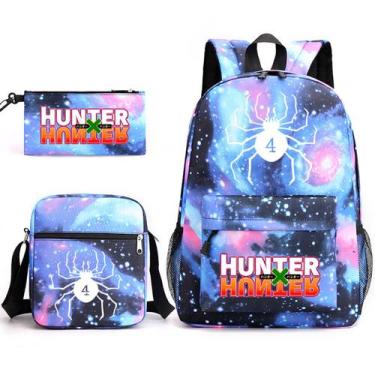 Imagem de Conjunto de mochilas: mochila escolar Hunters com bolsa mensageiro e e
