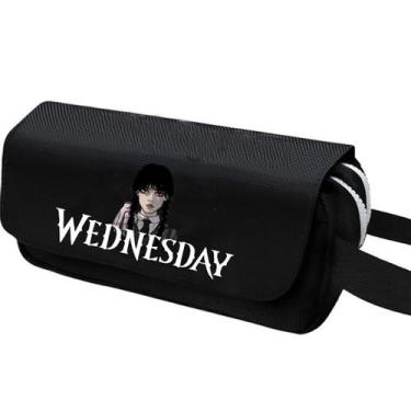 Imagem de Bolsa de lápis Wednesday Anime Pencil Box Big Capacity Oxford - yiweis