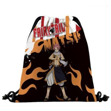 Imagem de Mochila com cordão Fairy Tail Anime Sports Gym Bag 39x32cm - Yiweisai