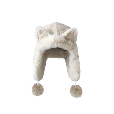 Imagem de Chapéu de cosplay Foxs Ears Warm Plush Costume Headwear para adultos -