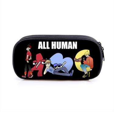 Imagem de Estojo para lápis Alphabet de poliéster de grande capacidade 21,5x5x10