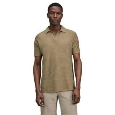 Imagem de Polo Bata Listrado Oliveiras Reserva-Masculino