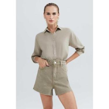 Imagem de Short Hering Cintura Média Em Sarja Feminino-Feminino