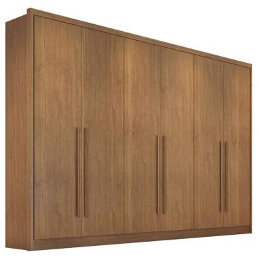 Imagem de Guarda Roupa Casal Livorno 6 Portas 6 Gavetas Cumaru 23 Com Nicho - Horizonte