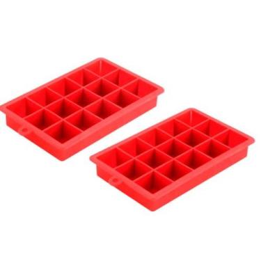 Imagem de Forma de Gelo Em Silicone 15 Cubos Livre De BPA Bebida Drink - UNY GIF