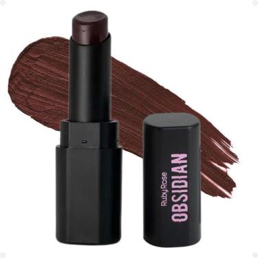 Imagem de Batom Lipstick Ruby Rose Obsidian Cream Satin Ocs01 Hb-7000-1