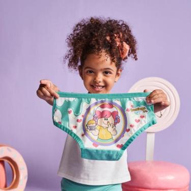 Imagem de Kit Com 7 Calcinhas Infantil Da Turma da Lia com bolsa- Semaninha da D