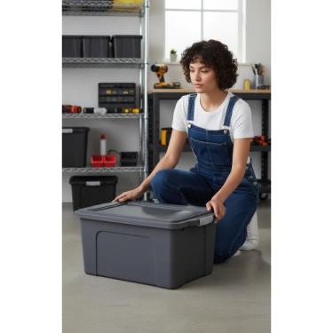 Imagem de Caixa Organizadora 70L Lisa Branca: Organize TUDO Fácil! - Congratulat