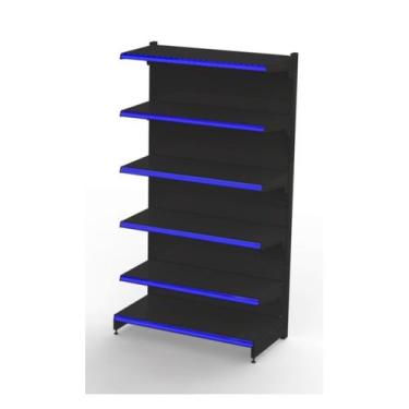 Imagem de Gôndola de Parede Inicial Polar Preto - 1,96m 30.40 - Polar Refrigeraç