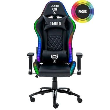 Imagem de Cadeira gamer king black rgb clanm