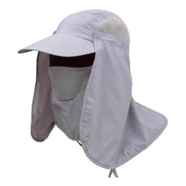 Imagem de Boné Chapéu Pesca Caminhada Com Proteção Uv Mosquito Unissex - - ShopM