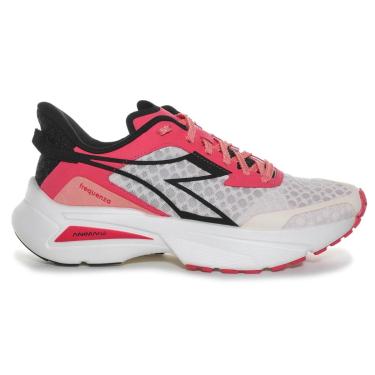 Imagem de Tênis Esportivo Diadora Frequenza W Branco e Vermelho Feminino WHISPER WHITE/CAYENNE 37 Diadora-Feminino