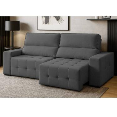 Imagem de Sofa 3 Lugares Retratil Reclinavel 210cm Veludo Village Ferguile