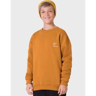 Imagem de Blusão Moletom Grosso Quentinho Escrita Dia Dia Inverno Frio Moda Elegante - Masculino 12 a 18 anos-Masculino