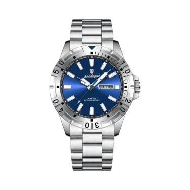 Imagem de Relógio Masculino À Prova d'Água Em Aço Inoxidável Luminoso POEDAGAR M