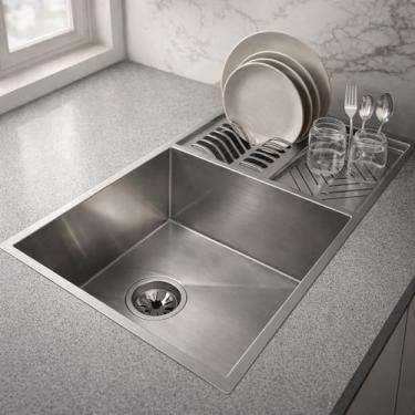 Imagem de Cuba Com Escorredor de Louças Integrado Inox 304 80x40cm Cozinha Gourm