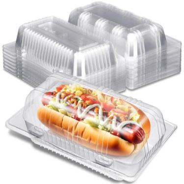 Imagem de Bandeja para cachorros-quentes Funnymoom de plástico transparente, 60 