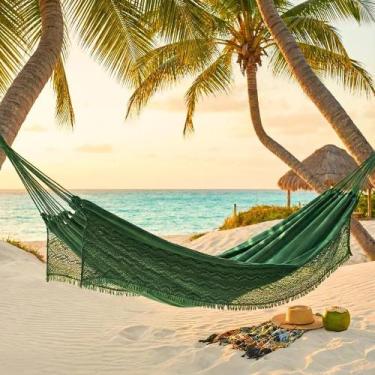 Imagem de Rede Dormir Descanso Jeans Casal Grande Reforçada Nordestina - Congrat