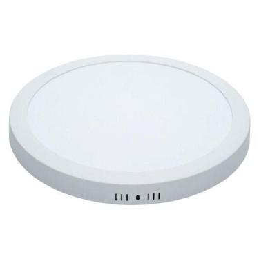 Imagem de Plafon Modaza Polipropileno de Sobrepor Redondo, 24W, Branco
