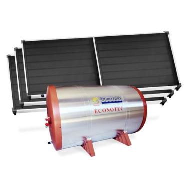 Imagem de Kit de Aquecimento Solar 3 Placas solares e Reservatório com capacidad