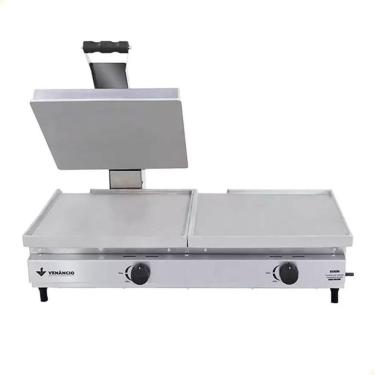 Imagem de Sanduicheira Conjugada a Gás Deguste Luxo SCG70A Aquecimento Inferior Profissional Inox...