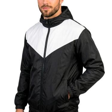Imagem de Jaqueta Masculina Corta Vento em Tactel com Bolso para Academia e Uso 
