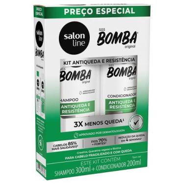 Imagem de Kit Shampoo Salon Line SOS Bomba Antiqueda 300ml + 200ml