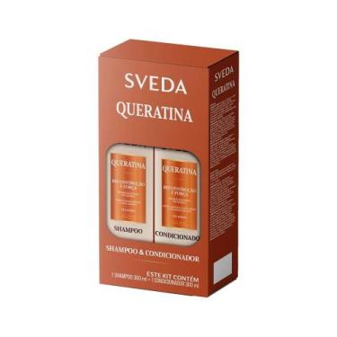 Imagem de Kit Shampoo e Condicionador Sveda Hair Queratina 300ml