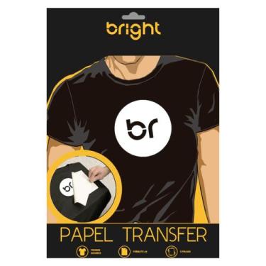 Imagem de Papel Transfer A4 Para Tecidos Escuros 5 Folhas Cor Bright
