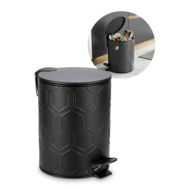 Imagem de Lixeira Pedal 5L Hexagon Balde De Lixo Cozinha Banheiro Casa - Klizz, 