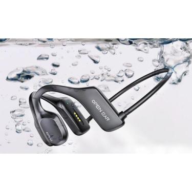 Imagem de Fones de Ouvido de Condução Óssea Johiear à Prova D'Água com MP3 de 16