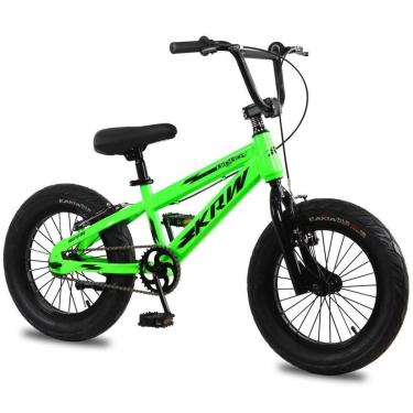 Imagem de Bicicleta KRW Aro 16 Infantil Aço Carbono Sem Marchas Freio V-Brake com Descanço BigBoy Menino M16-Masculino