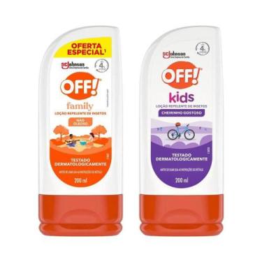 Imagem de Kit Repelente OFF! Kids + OFF! Family Loção 200ml Proteção Para Toda F