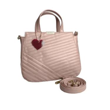 Imagem de Bolsa Pequena Feminina Tiracolo Betty Boop Casual Urbano - Semax, Rosê
