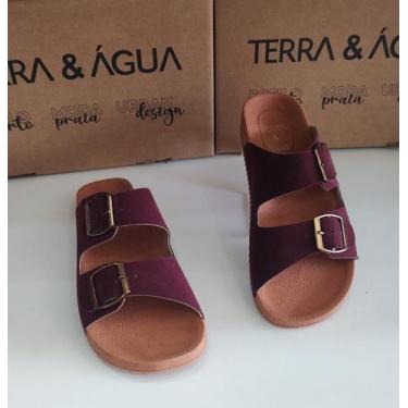 Imagem de Sandália Papete Confort Terra e Água 550003 - Terra & Agua, Bordo camu