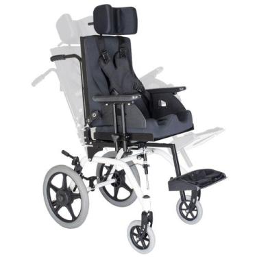 Imagem de Cadeira de rodas X carrinho postural Tilt TP Reclino 90o Ortomobil, L 