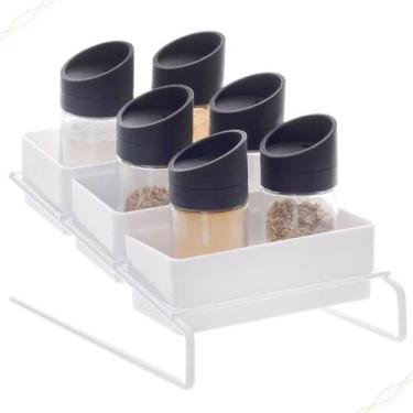 Imagem de Organizador Porta Temperos Condimentos 3 Níveis Para Armário Bancada C