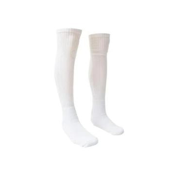 Imagem de Meião de Futebol Profissional Branco Kanga - Kanga Sports