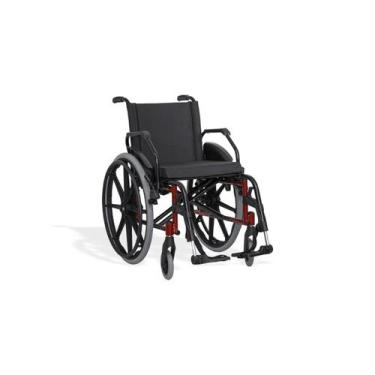 Imagem de Cadeira de Rodas KE AÇO (ATÉ 120 KG) - Ortobras, Assento 44 cm, Vinho