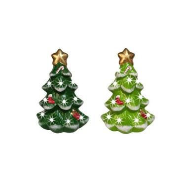 Imagem de Arvore de Natal kit com 2 com Entrada para Vela cor Verde - Hp Decor