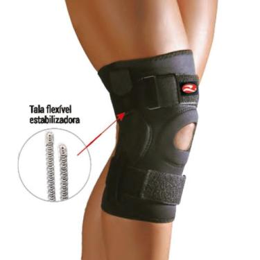 Imagem de Joelheira realtex neoprene com tala flexivel 0830, Preto, G