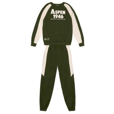 Imagem de Conjunto infantil menino em moletom de skate Brandili, Verde, 12