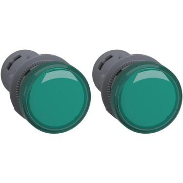 Imagem de 2 Sinaleiro 22mm Led Verde 110vca - Xa2evf3lc Schneider