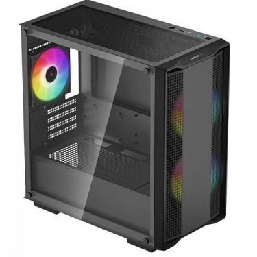Imagem de Gabinete Gamer Deepcool CC360 Preto Vidro Temperado 3 Fans A