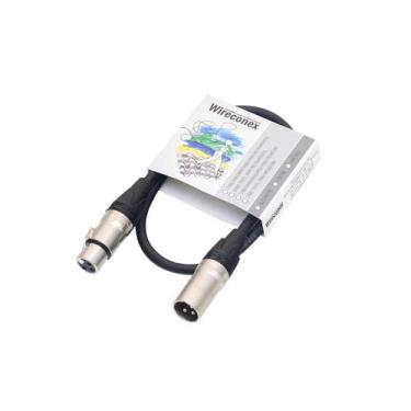 Imagem de Cabo De Microfone Pro Balanceado Emborrachado Xlr Xlr 0,70 Cm Mpbe-0,7