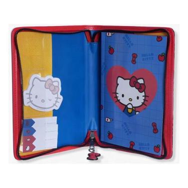 Imagem de Caderno Fichário C/pasta Hello Kitty - Zona Criativa Escolar Branco