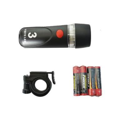 Imagem de Farol Lanterna Bike 03 Led (2 Func) JY-808-3 Preto - JING YI