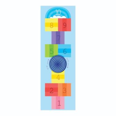 Imagem de Amarelinha Tapete Adesivo Autocolante Decoração Quarto Infantil Escola