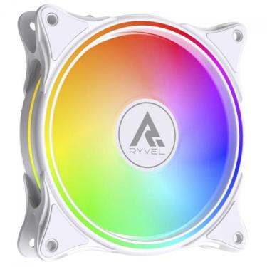 Imagem de Cooler Para Gabinete Ryvel Lycan White, ARGB, 120mm, Branco, RY-FN-LY-