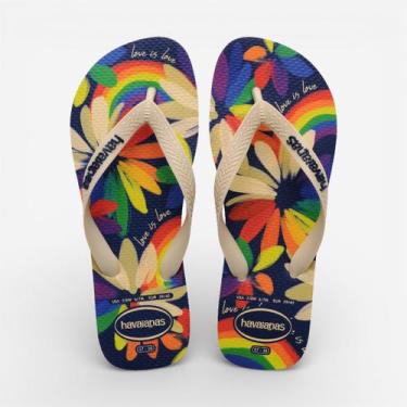 Imagem de Chinelo Havaianas Top Pride Bege, Bege palha, 41/42